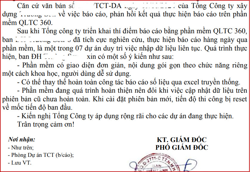 Đánh giá mức độ tối ưu tốt nhất của Phần mềm quản lý thi công 360