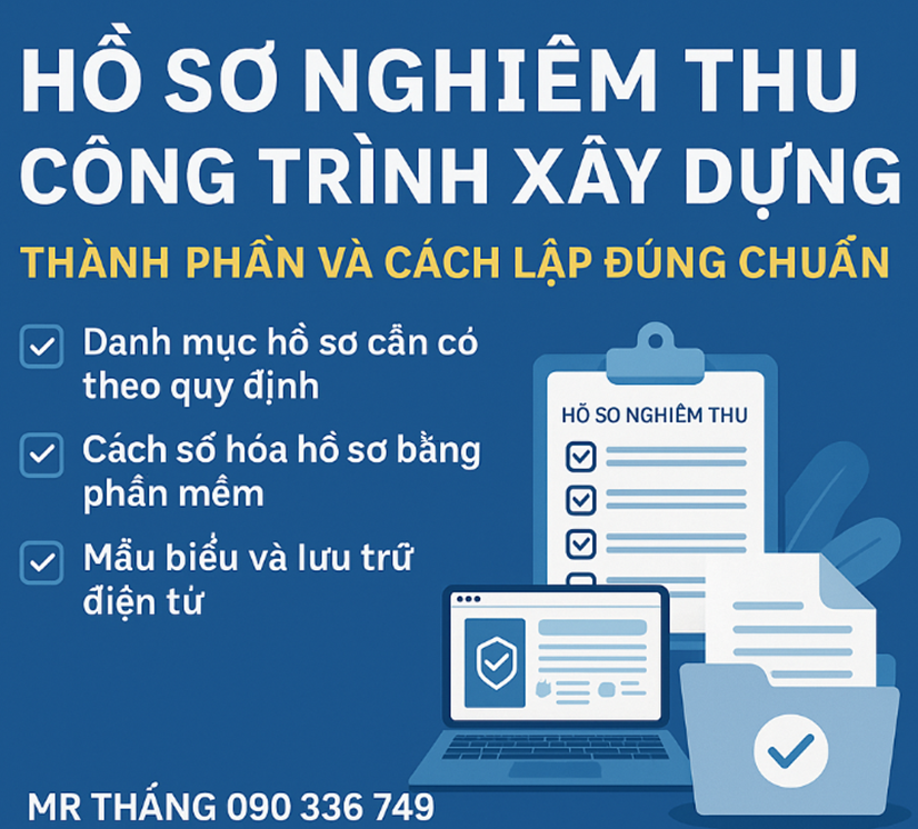 Hồ sơ nghiệm thu công trình xây dựng  Thành phần và cách lập đúng chuẩn