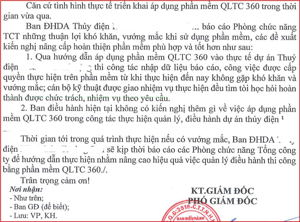 Chuẩn hoá, đơn giản dễ sử dụng nhất trên  Phần mềm quản lý thi công 360