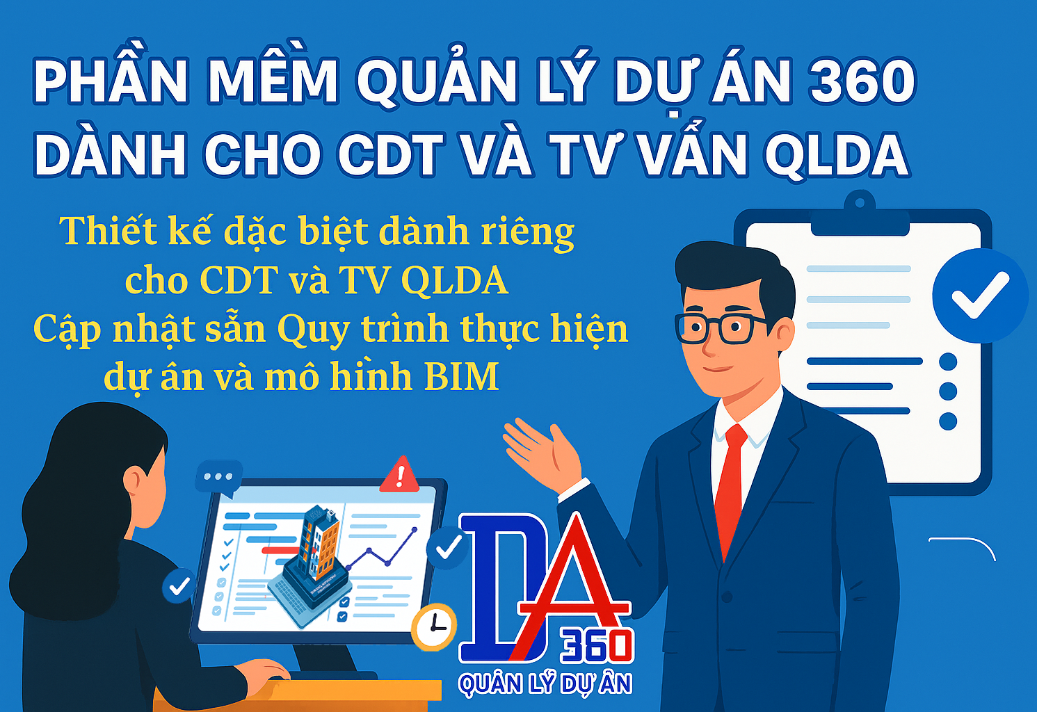 Quy trình thực hiện dự án trên phần mềm Quản lý dự án 360