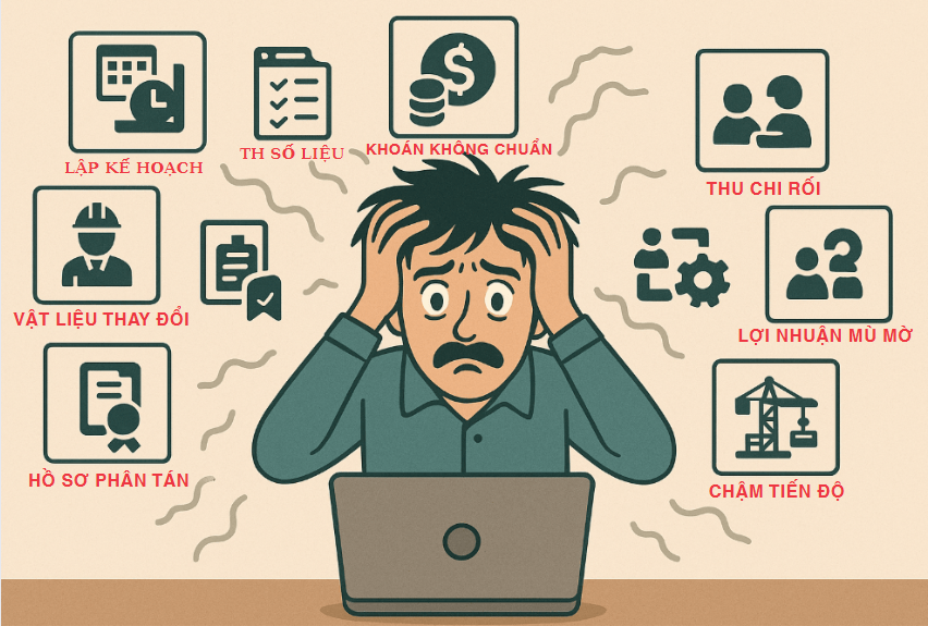 Doanh nghiệp xây dựng bạn đang gặp các vấn đề quản lý