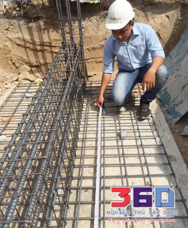 Kiểm tra, nghiệm thu cốt thép móng