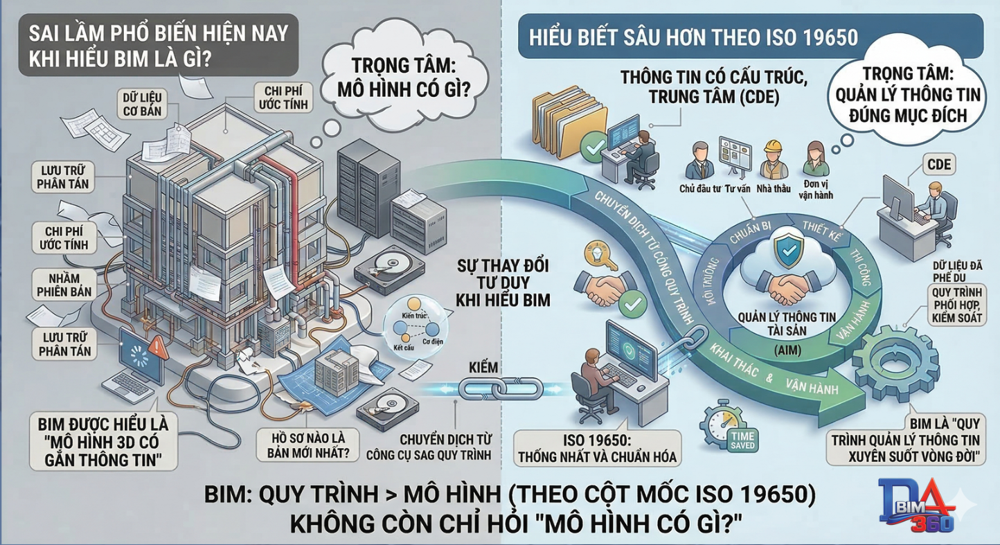 Sai lầm phổ biến hiện nay khi hiểu BIM là gì