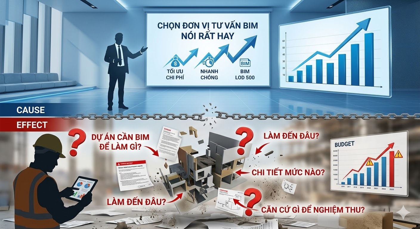 Sai lầm khi chọn tu vấn BIM