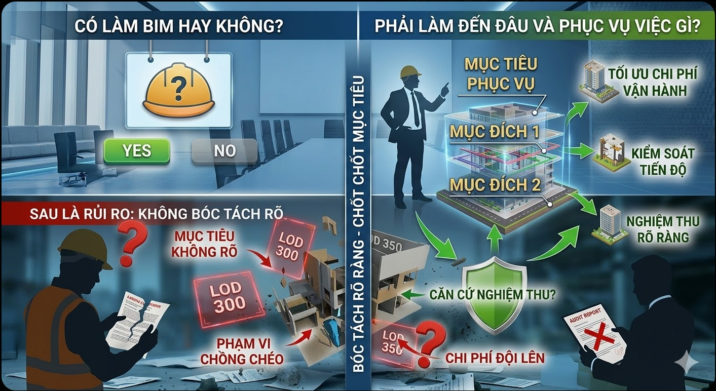 Hình ảnh 3D mô tả sự chênh lệch giữa những lời quảng