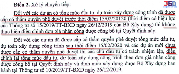 Cách tinh nhan cong theo TT15.2019.BXD