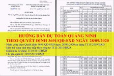 Hướng dẫn dự toán Quảng Ninh 2020 nhân công theo Quyết định 3691/QĐ-SXD ngày 28/09/2020