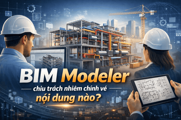 BIM Modeler chịu trách nhiệm chính về nội dung nào?