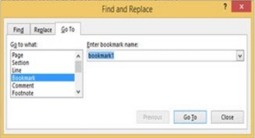 Kiểm tra bookmark trong word 2010 và 2013