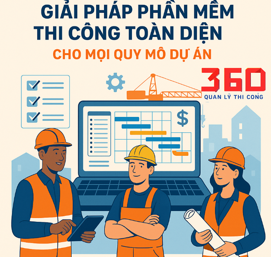 Giải pháp phần mềm thi công toàn diện cho mọi quy mô dự án