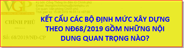 Chi tiết từng loại định mức xây dựng cơ bản của NĐ68/2019 gồm những nội dung nào?