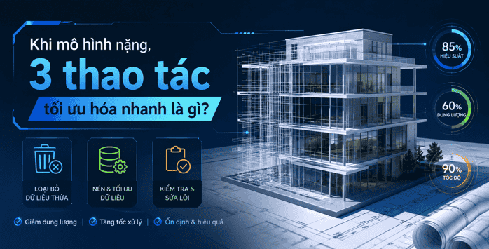 Khi mô hình nặng, 3 thao tác tối ưu hóa nhanh là gì?