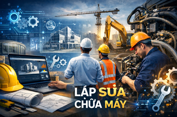 Hướng dẫn Lập sửa chữa máy Trên phần mềm Quản lý thi công 360