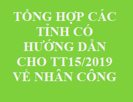 Danh sách các tỉnh đã ban hành nhân công, máy thi công, thiết bị thi công xây dựng theo TT15/2019