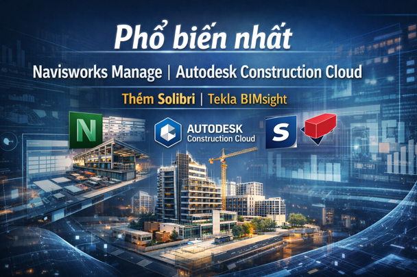 Phổ biến nhất Navisworks Manage Autodesk Construction Cloud thêm Solibri Tekla BIMsight
