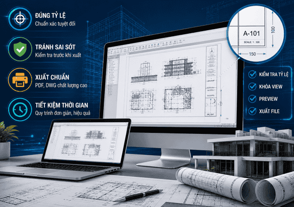 Trình tự xuất Sheet/View cơ bản để tránh sai tỷ lệ