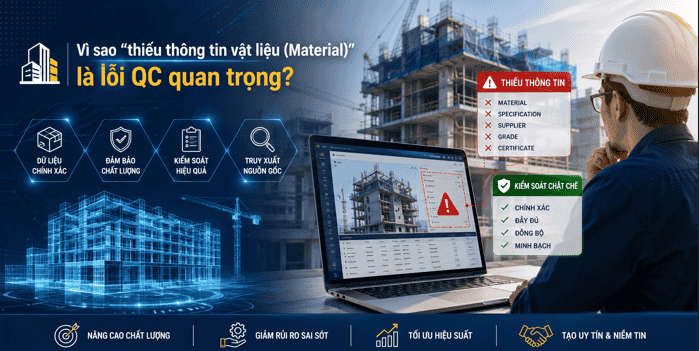Vì sao “thiếu thông tin vật liệu (Material)” là lỗi QC quan trọng?