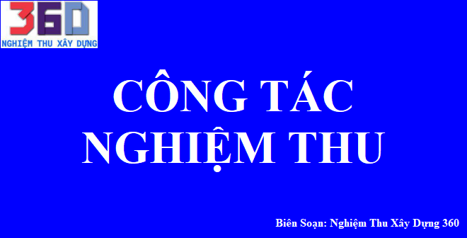 Công tác nghiệm thu