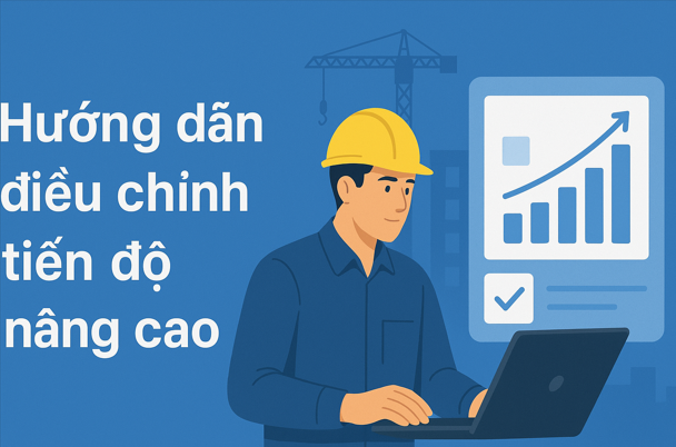 Hướng dẫn điều chỉnh tiến độ nâng cao Trên phần mềm Quản lý thi công 360
