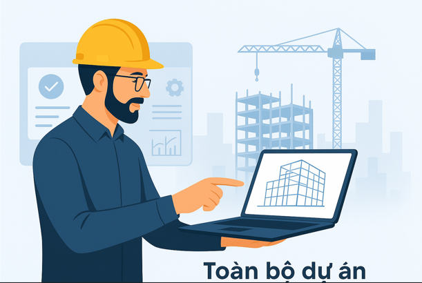 Hướng dẫn Lựa chọn Toàn bộ dự án Trên phần mềm Quản lý thi công 360