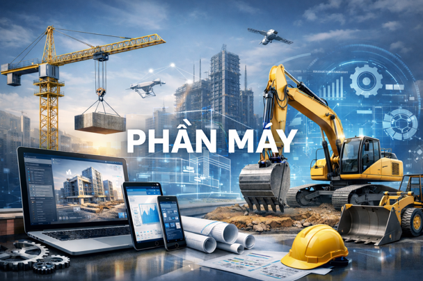 Hướng dẫn Phần máy Trên phần mềm Quản lý thi công 360