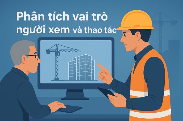 Hướng dẫn Phân tích vai trò người xem và thao tác Trên phần mềm Quản lý thi công 360