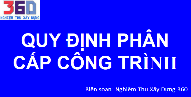 Quy định phân cấp công trình