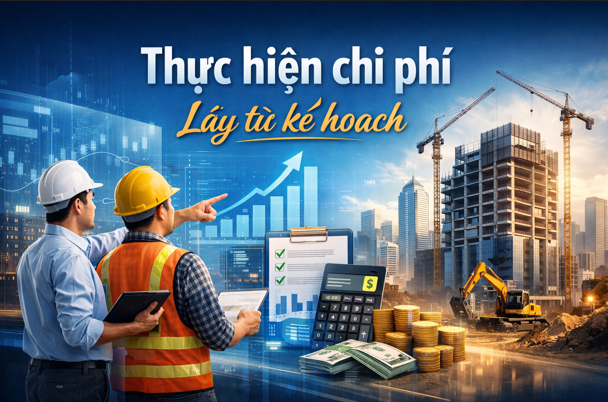 Hướng dẫn Thực hiện chi phí Lấy từ kế hoạch Trên phần mềm Quản lý thi công 360