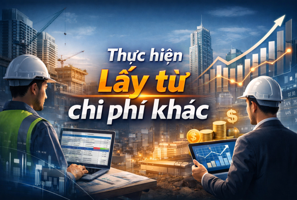 Hướng dẫn Thực hiện Lấy từ chi phí khác Trên phần mềm Quản lý thi công 360