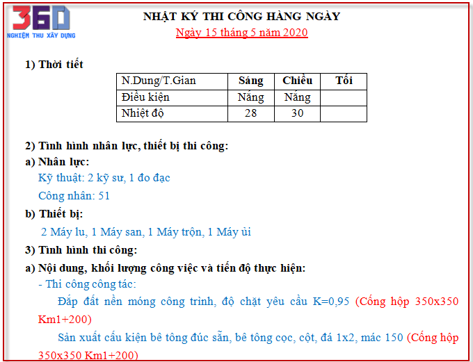 Nhật ký có cho đánh máy không hay là bắt buộc phải viết tay?